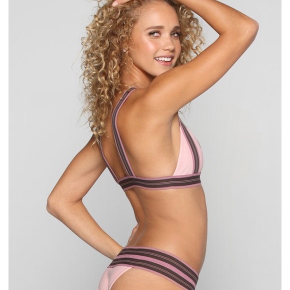 Acacia Swimwear Olympia Active pink bikini top XS - Picture 3 of 5